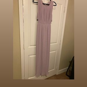 Floor Length Lavender, pleated BCBGMaxAzria Gown